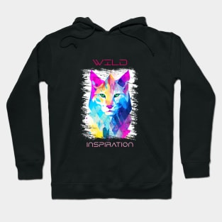 Lynx Wild Nature Animal Colors Art Painting Hoodie